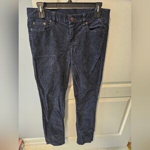 J. Crew Dark Blue Corduroy Pants